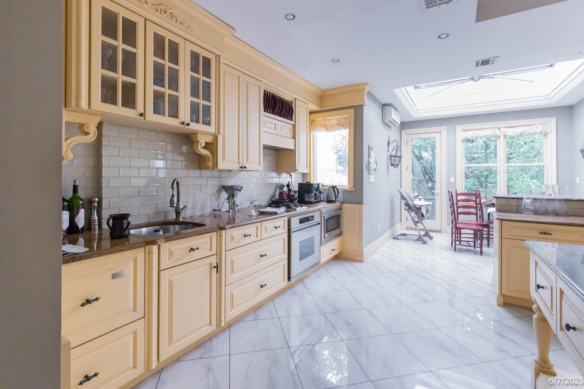 Residential kitchen finish condition recorded at project closeout by OpenDoors360 in a New York City post construction survey.